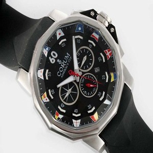 Corum Admirals Cup 753.691.20/F371 AN92 Mens Stainless Steel Bezel Stainless Steel Case Watch