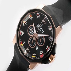 Corum Admirals Cup 753.936.55/0081 AN32 Round Mens Rose Gold Case Watch