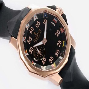 Corum Admirals Cup 895.931.91/V791 Rose Gold Case Black Dial Watch