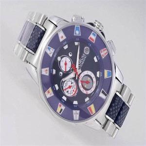 Corum Admirals Cup 977.633.55 Silver Rubber Strap 42mm Womens Watch