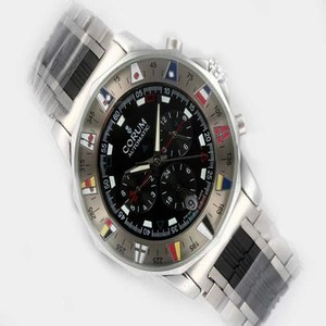 Corum Admirals Cup 985.631.20 Stainless Steel Case Black Dial Round Watch