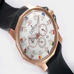 Corum Admirals Cup 986.694.55/0371 CG12 Mens Black Rubber Strap Watch