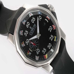 Corum Admirals Cup A.C.C.1 Black Dial Black Rubber Strap 48mm Watch