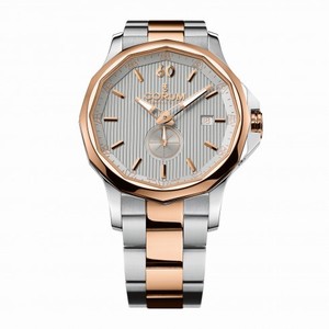 Corum Admiral's Cup Legend 42 Grey Dial Stainless Steel and 18k Rose Gold-tone Automatic Men's Watch 395.101.24/V720 FH11