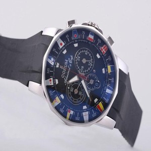 Corum Admirals Cup Steel Quartz Chronograph Stainless Steel Bezel Mens Watch