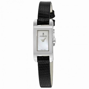 Corum Baguette Black Lizard Leather Ladies Watch 130351200021PN34