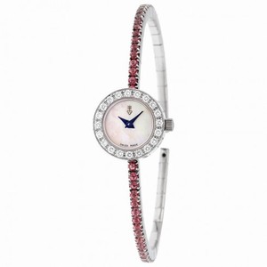 Corum Debutante Mother of Pearl Diamond Light Pink Topaz Ladies Watch