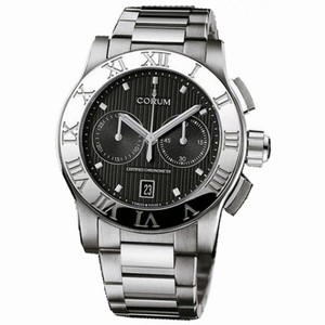 Corum Romulus Chronograph Black Dial Men's Watch 98471520/V810BN