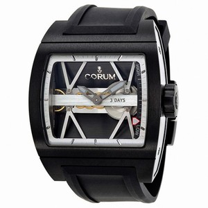 Corum Ti-Bridge 3 Day Automatic Charcoal Grey Openwork Dial Titanium Men's Watch 10710294F3710000