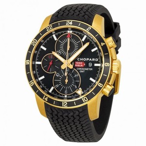 Chopard Mille Miglia Black Dial 18kt Rose Gold Chronograph Men's Watch 161288-5001