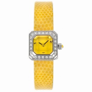 Corum Sugar Cube Diamond Steel Yellow Ladies Watch 137 425 47 0025 EB34