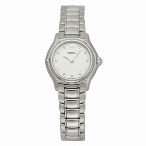 Ebel 1911 Mini Silver Dial Stainless Steel Bracelet Ladies Watch 9090211-16865P