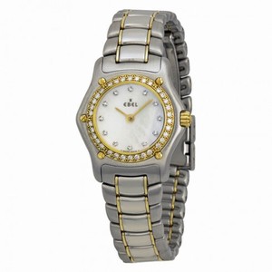 Ebel 1911 Mini White Dial Steel and Yellow Gold Bracelet Ladies Watch 1090910-9960P