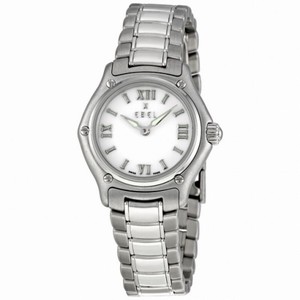 Ebel 1911 White Dial Stainless Steel Ladies Watch 9090211/0465P