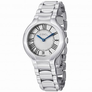 Ebel Beluga Grande Silver Dial Stainless Steel Ladies Watch 1216070