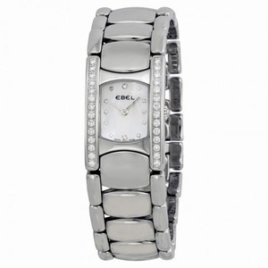 Ebel Beluga Manchette Pearl Dial Diamond Bezel Ladies Watch 9057A28-991050