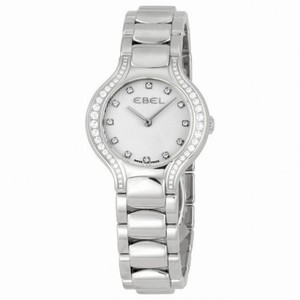 Ebel Beluga Silver Diamond Dial Stainless Steel Ladies Watch 1215857