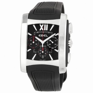 Ebel Brasilia Black Dial Chronograph Men's Watch 1215783