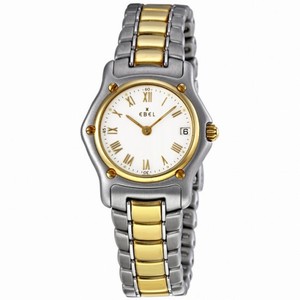 Ebel Classic Lady White Dial Steel and 18K Yellow Gold Ladies Watch 1088901/0260C