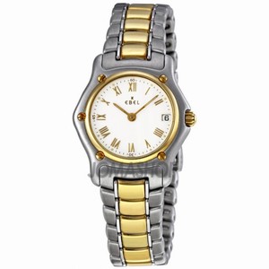 Ebel Classic Lady White Dial Steel and Gold Bracelet Ladies Watch 1088901