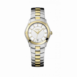 Ebel Classic Sport Silver Dial 18Kt Yellow Gold and Steel Ladies Watch 1216028