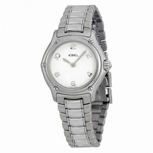 Ebel Classic White Dial Stainless Steel Ladies Watch 9090211-10665P