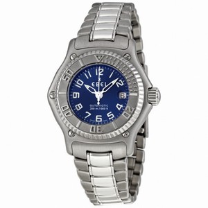 Ebel Discovery Blue Dial Automatic Stainless Steel Ladies Watch 9172321/4665P