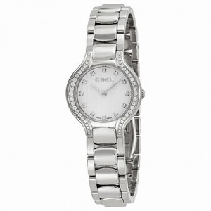 Ebel New Beluga Mini Silver Dial Stainless Steel Bracelet Ladies Watch 1215868