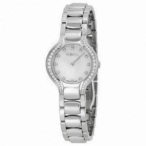Ebel New Beluga Mini White Dial Stainless Steel Bracelet Ladies Watch 1215870