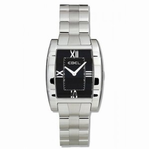 Ebel Tarawa Black Dial Stainless Steel Ladies Watch 9656J21-5486
