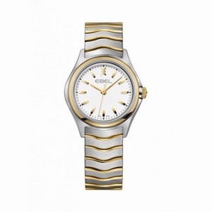 Ebel Wave White Dial Two-Tone Stainless Steel Ladies Quartz Watch 1216196