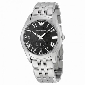 Emporio Armani Black Dial Stainless Steel Bracelet Men's Watch AR1706
