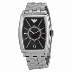 Emporio Armani Black Dial Stainless Steel Men's Watch AR0919