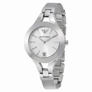 Emporio Armani Chiara Silver Dial Stainless Steel Ladies Watch AR7401