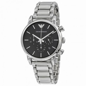 Emporio Armani  Chronograph Black Dial Stainless Steel Men's Watch AR1853