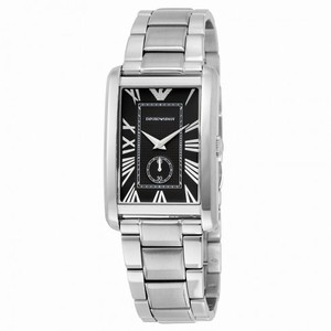 Emporio Armani Classic Black Dial Stainless Steel Men's Watch AR1608
