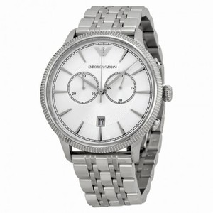 Emporio Armani Classic Chronograph Silver Dial Stainless Steel Men's Watch AR1796