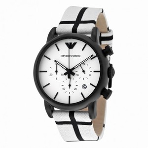 Emporio Armani Classic White Dial Men's Chronograph Watch AR1859