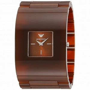 Emporio Armani Donna Catwalk Brown Sunray Dial Ladies Dress Watch AR7397
