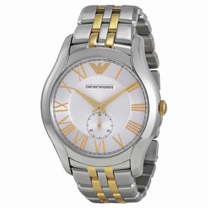 Emporio Armani Silver Dial Two-tone Men's Watch AR1844