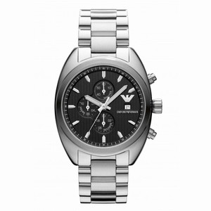 Emporio Armani Sportivo Chronograph Black Dial Stainless Steel Men's Watch AR5957
