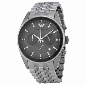 Emporio Armani Sportivo Chronograph Grey Dial Stainless Steel Men's Watch AR5997