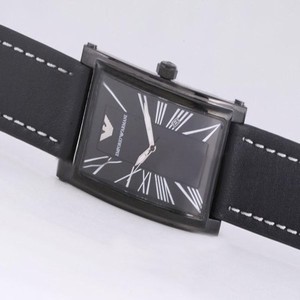 Emporio Armani Super Slim AR2060 Mens PVD Case Stainless Steel Bezel Watch