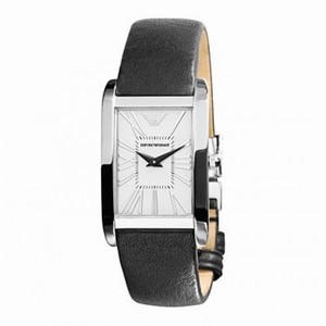 Emporio Armani Super Slim Black Leather Ladies Watch AR2031