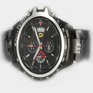 Ferrari Panerai Ferrari Special Editions PAM00060 Black PVD Strap Round Black Dial Watch