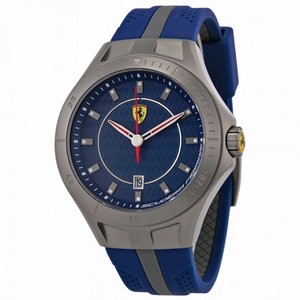 Ferrari Scuderia Race Day Blue Dial Blue and Grey Silicone Men's Watch 830081
