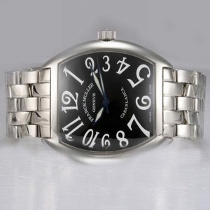 Franck Muller Cintree Curvex 1752 QZ ACB ACE Stainless Steel Case Midsize Rectangle Watch