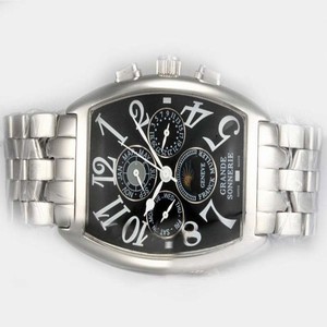 Franck Muller Cintree Curvex Chronograph 9880-CCQP Midsize Stainless Steel Case 36x49mm Watch