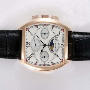 Franck Muller Cintree Curvex Chronograph 9880-CCQP White Dial Rectangle Manual Winding Watch