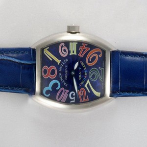 Franck Muller Cintree Curvex Crazy Hours 5850 SC CODR Blue Dial Automatic 32x45mm Watch